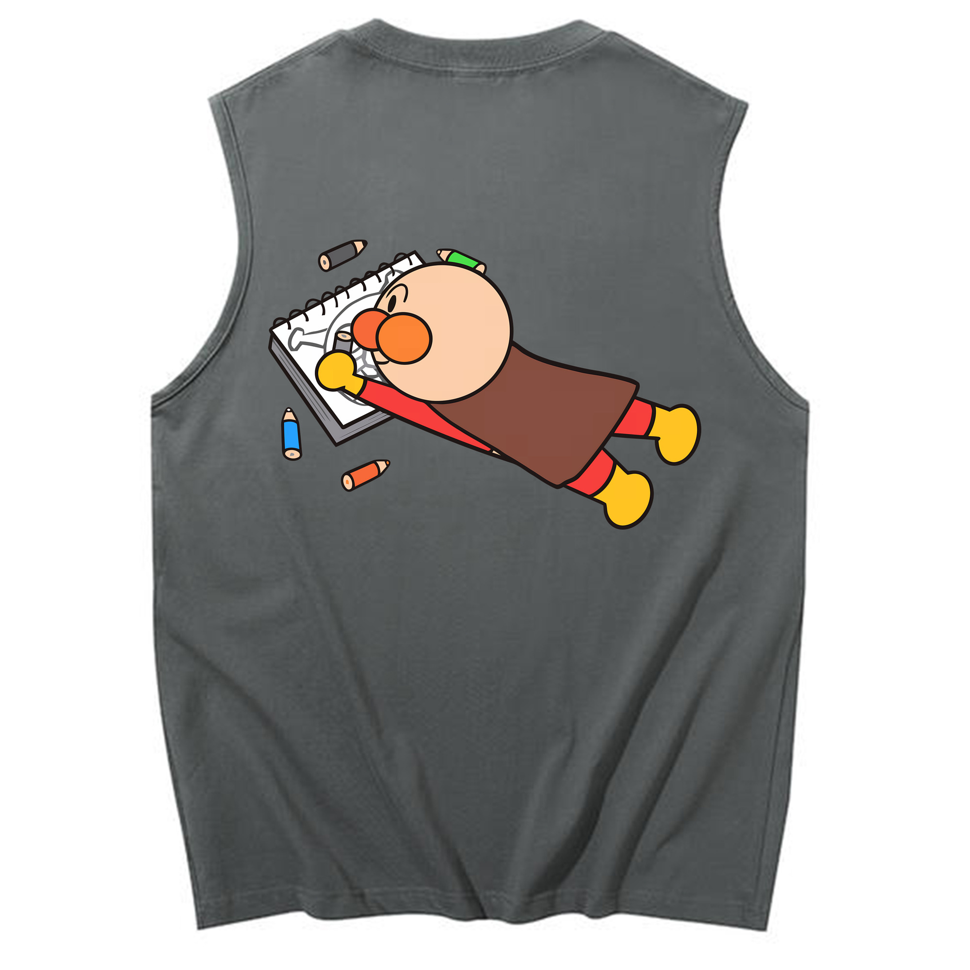 （画像用） アンパンマン Anpanman コットン100％タンクトップ（背面プリント）
